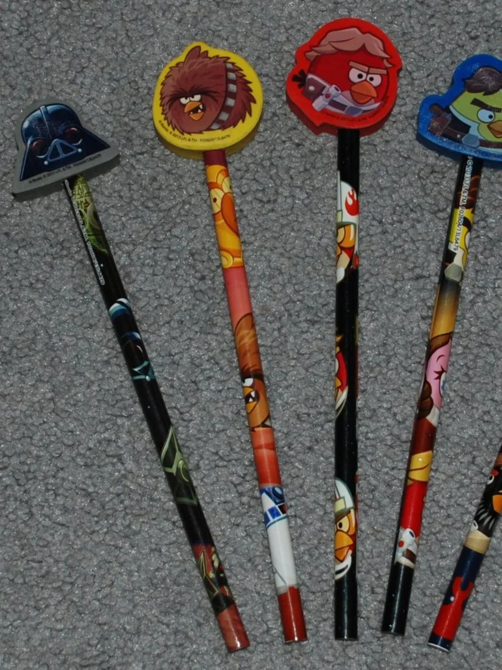 Angry Birds Star Wars Notepads, Pencils - School Supplies – 14-Piece Set New